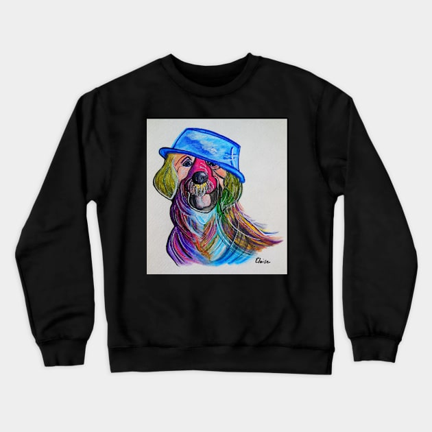 Lab Repurposing the Water Bowl Crewneck Sweatshirt by EloiseART